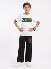 Boys Jersey T-Shirt With Baggy Trouser