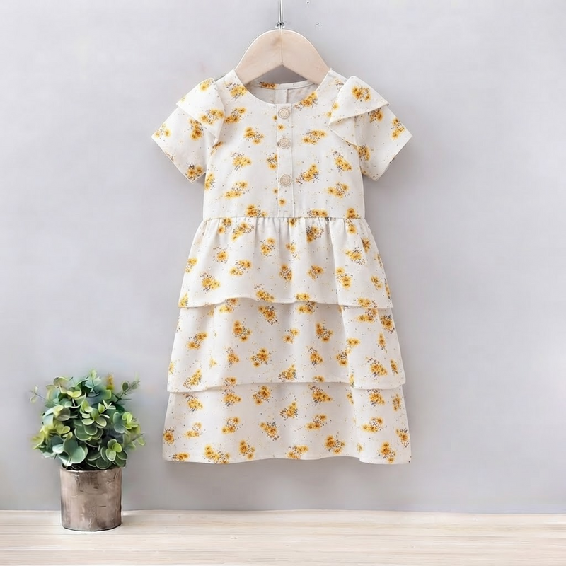 GIRLS FLORAL PRINT FROCK