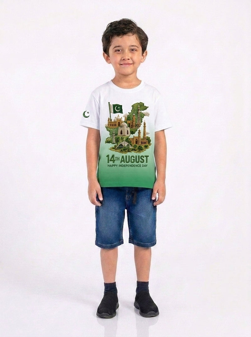 Boys Jersey Round Neck T-Shirt(14 August)