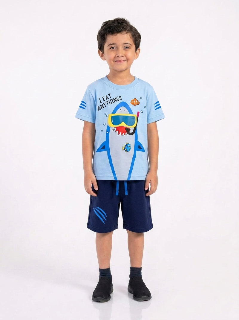 Shark Adventure T-Shirt & Shorts Set