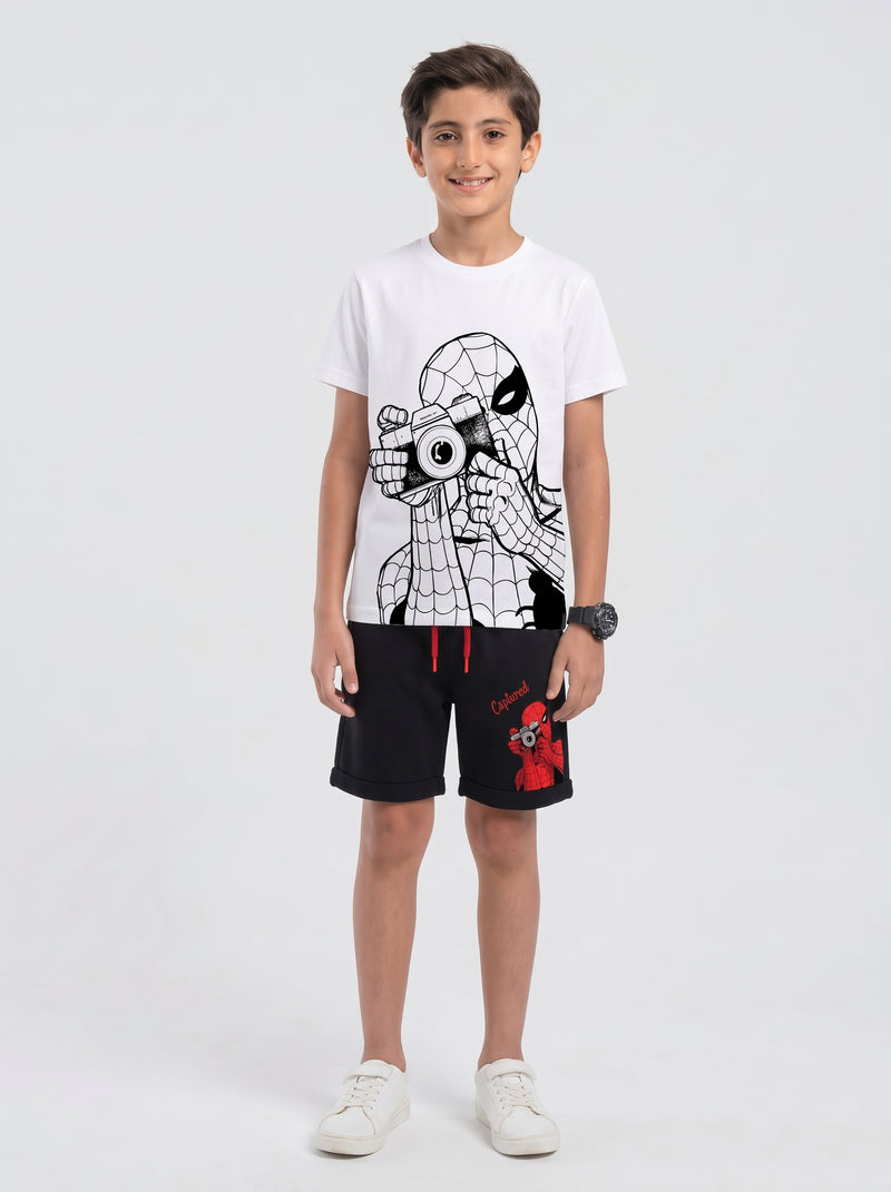 Boys Jersey T-Shirt With Shorts