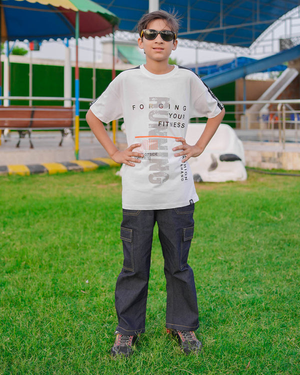 BOYS JERSEY ROUND NECK T-SHIRTS (FITNESS RUNNER)