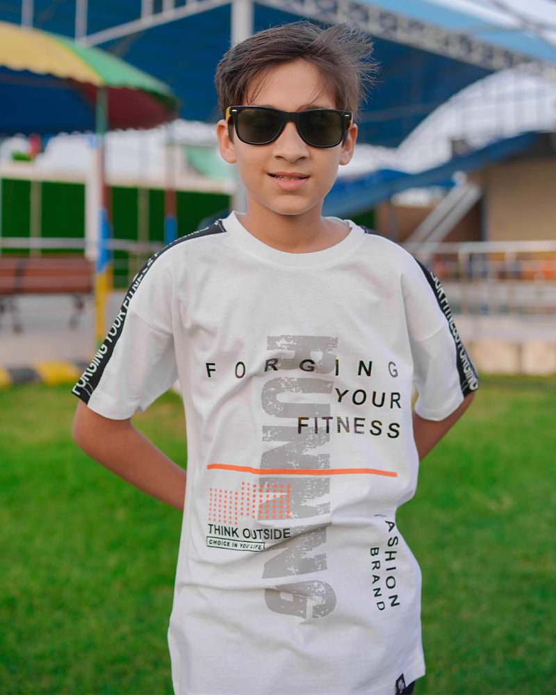 BOYS JERSEY ROUND NECK T-SHIRTS (FITNESS RUNNER)