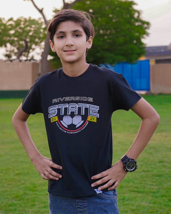 BOYS JERSEY ROUND NECK T-SHIRTS (STATE)