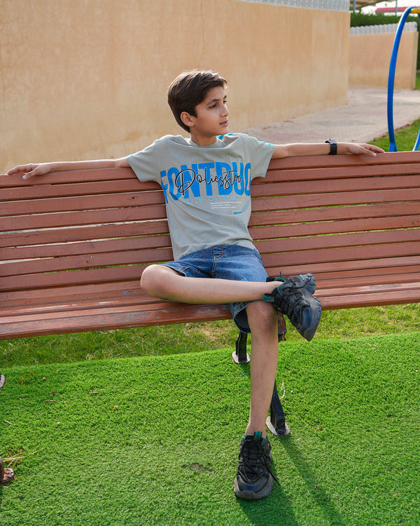 BOYS JERSEY ROUND NECK T-SHIRTS (ONE STEP)