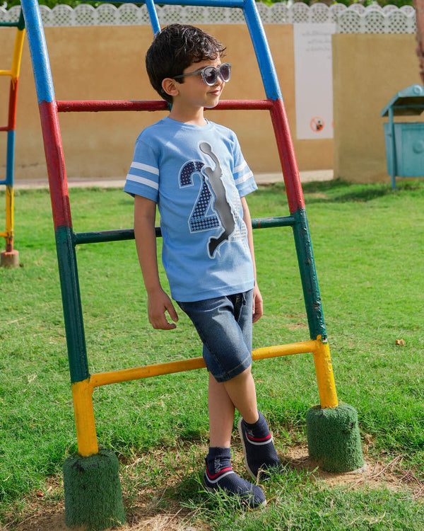 BOYS JERSEY ROUND NECK T-SHIRTS (LEGENDS NEVER DIE)