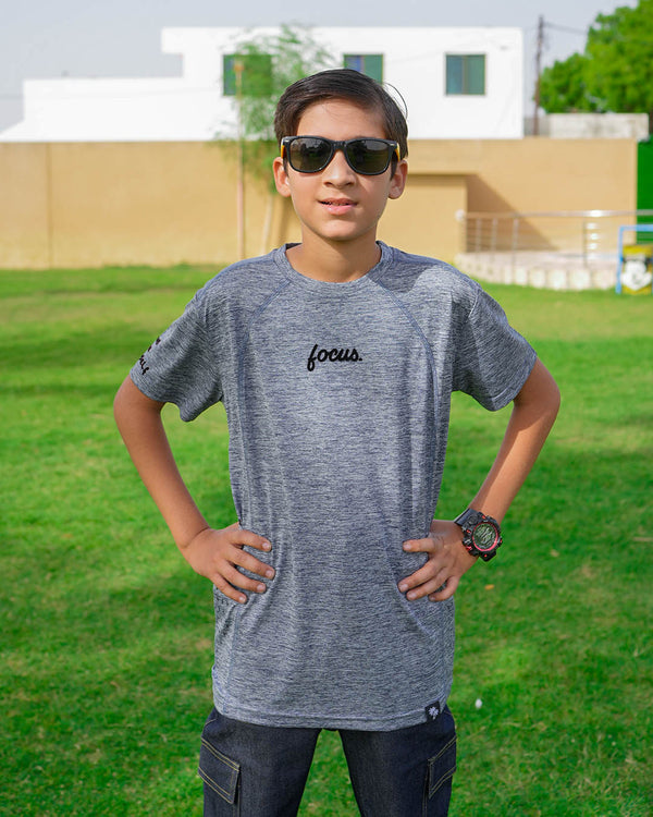 BOYS SPACE DYE JERSEY ROUND NECK T-SHIRTS  (FOCUS)